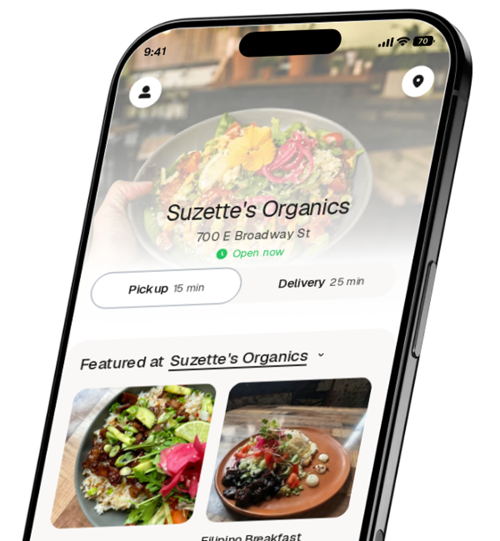 Suzette's Organics app preview